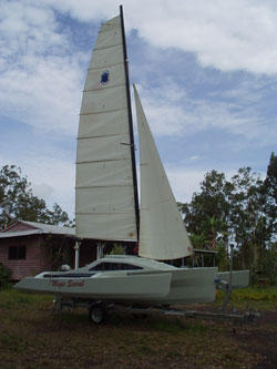 Scarab 18 folding trimaran